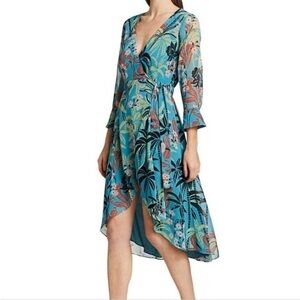 Bailey 44 Olympia Floral High-Low Wrap Dress size large NWT